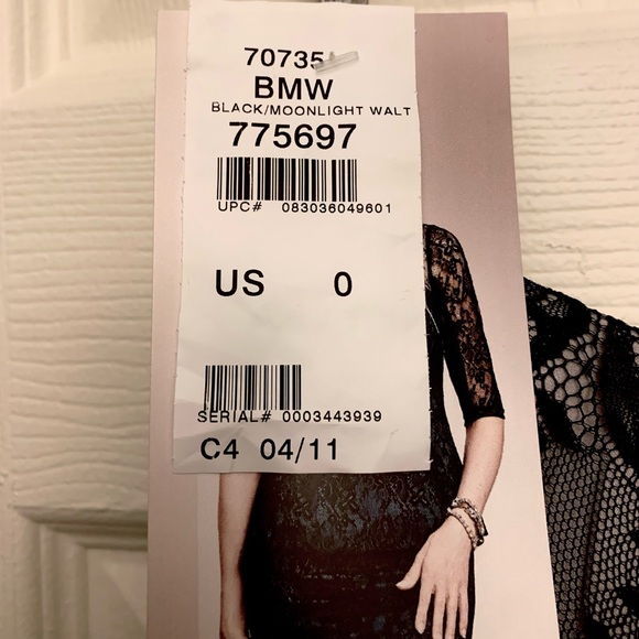 NWT| 2-Piece Alfred Angelo Black Lace Set | Size 0 - Picture 5 of 12